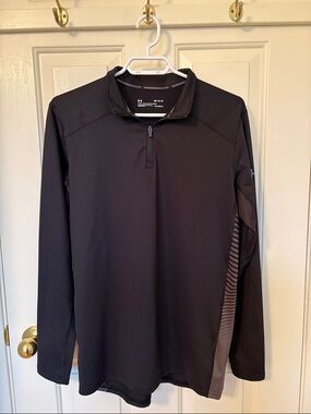 Under Armour Men’s Black Lightweight Quarter-Zip Shirt Jacket